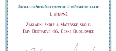 Destinka - Škola udržitelného rozvoje