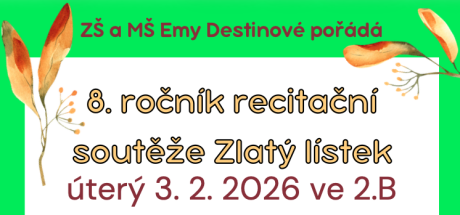 Recitační soutěž Zlatý lístek