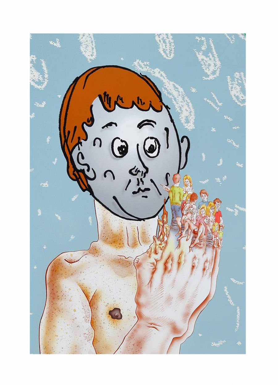 Giclée print | Jakub Matuška aka Masker | Muž podivuhodných tvarů