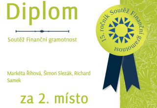 Naši žáci uspěli v Soutěži Finanční gramotnost