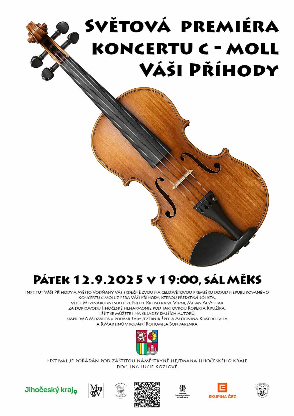 Vodňanské hudební dny | Váša Příhoda: Koncert C moll