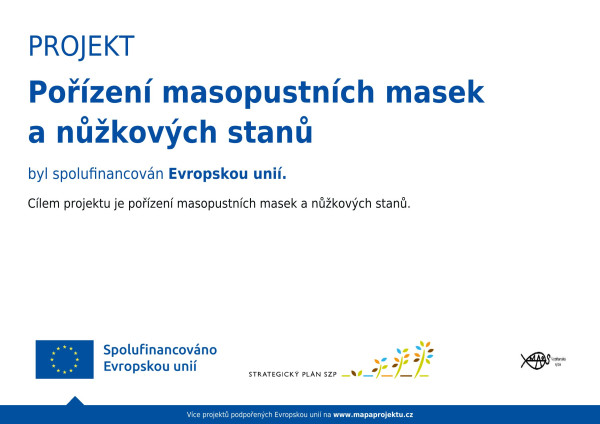 Stany a masopustní masky pro veselejší Vodňany