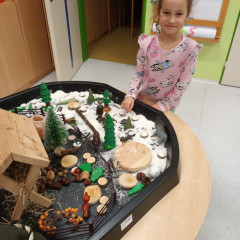 Kytičky -  Bílá paní zima jede na saních /26