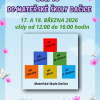 Zápis do Mateřské školy Dačice 17. a 18. března 2026