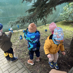 1.+2. třída Zdobení stromu před MŠ