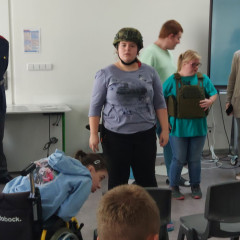 Beseda se vojáky hradní stráže