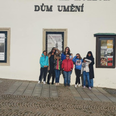 Návštěva výstavy Slunovraty v Domě umění a setkání s autorkou