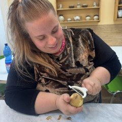 Karbanátky s bramborovou kaší