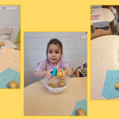 "Brambory pečený, byly málo maštěný"