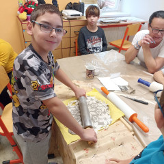 Práce s keramickou hlínou