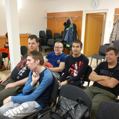 Večerní projekce filmů v knihovně ve Znojmě.