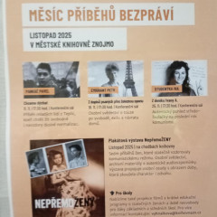 Večerní projekce filmů v knihovně ve Znojmě.