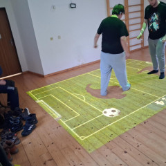 Interaktivní didaktické hrátky v tělocvičně na Jezuitské