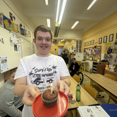 Dominik má narozeniny