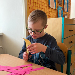 Výroba klaunů- třídní projekt Masopust