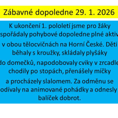 Zábavné odpoledne 29.01.2026