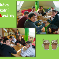 Návštěva školní kavárny - horká čokoláda, čaj