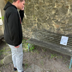 Čarodějnická plotovka na naší školní zahradě