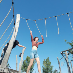 Sportování na hřišti Chvalovice 8. června