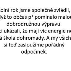 Hurá na prázdniny