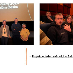 Projekce Jeden svět v kino Svět
