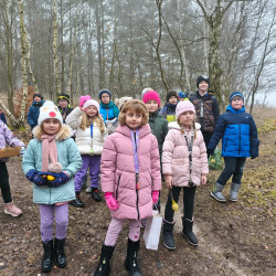 Výprava školní družiny ke krmelci