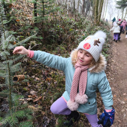 Výprava školní družiny ke krmelci