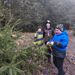 Výprava školní družiny ke krmelci