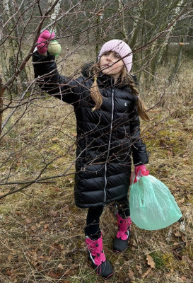Výprava školní družiny ke krmelci