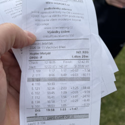 Závod v orientačním běhu ve Vlachově Březí