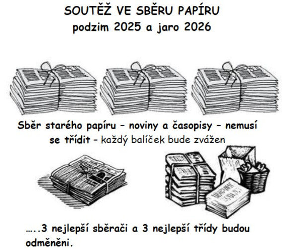 SOUTĚŽ VE SBĚRU STARÉHO PAPÍRU - JARO 2025/2026