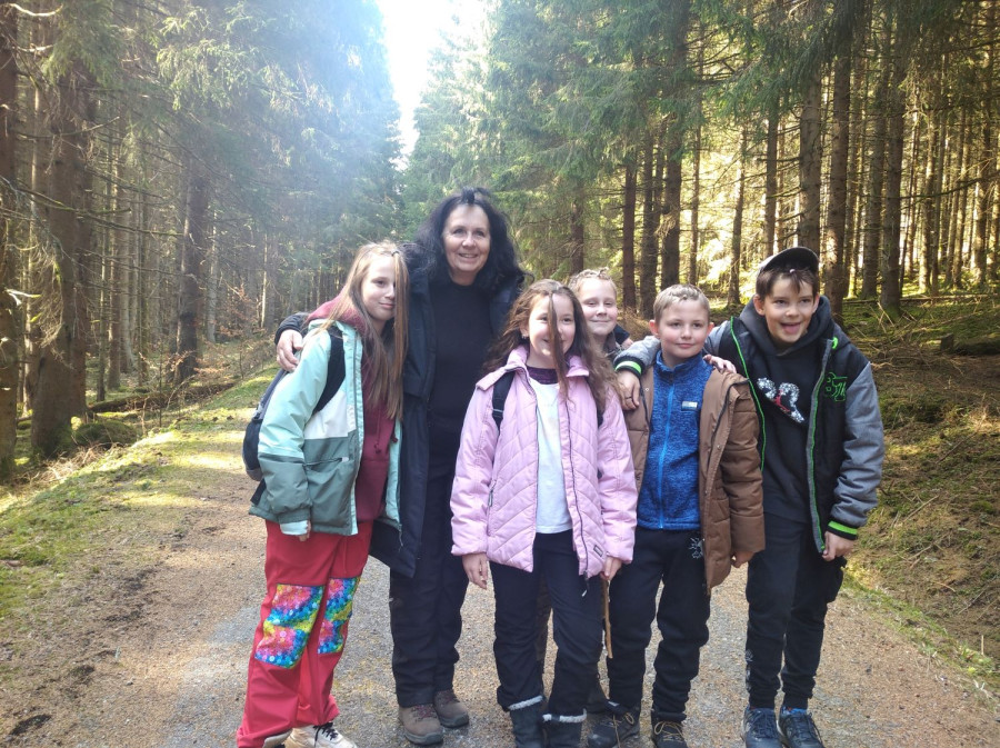 Čtvrťáci objevovali krásy Šumavy