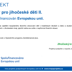 Obědy pro jihočeské děti