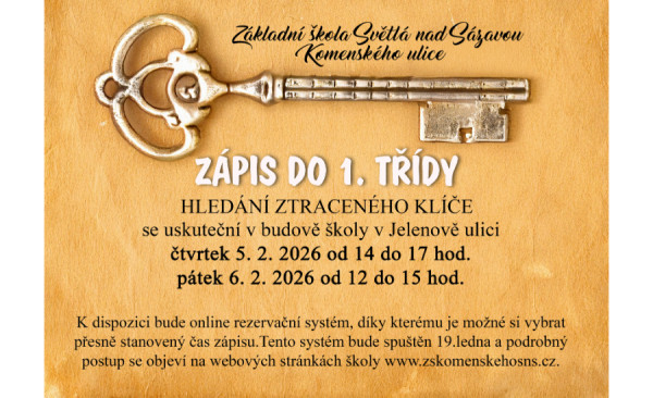 Zápis do 1. tříd