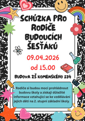 Setkání pro rodiče budoucích šesťáků