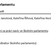 Závěrečné zasedání školního parlamentu