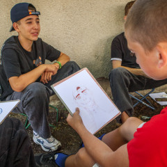 Trochu jiná výtvarka s 9.A a 9.B