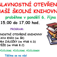 Slavnostní otevření školní knihovny