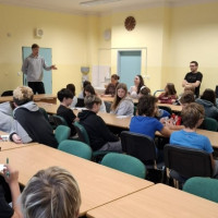 Vše pouze v angličtině aneb beseda s hráči VK Jihostroj