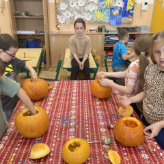 Dlabání dýní v ŠD - 2. odd