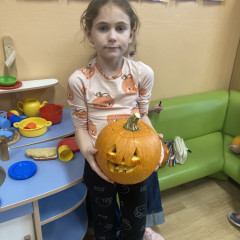 Dlabání dýní v ŠD - 2. odd