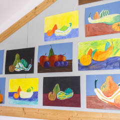 Podzimní a sportovní výzdoba školy