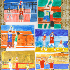 Podzimní a sportovní výzdoba školy