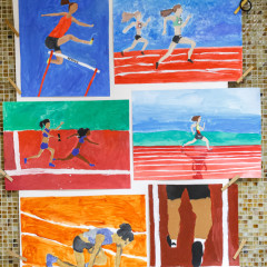 Podzimní a sportovní výzdoba školy