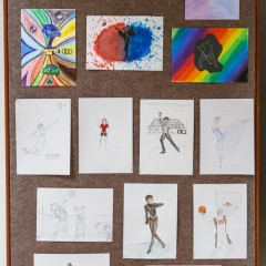 Podzimní a sportovní výzdoba školy