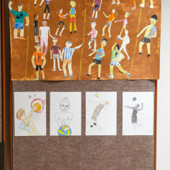 Podzimní a sportovní výzdoba školy