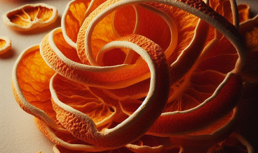 Sběr pomerančové kůry