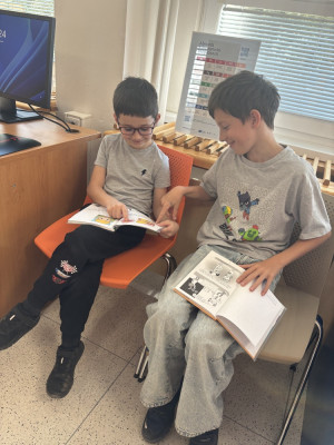 Třída 3. B na návštěvě v knihovně