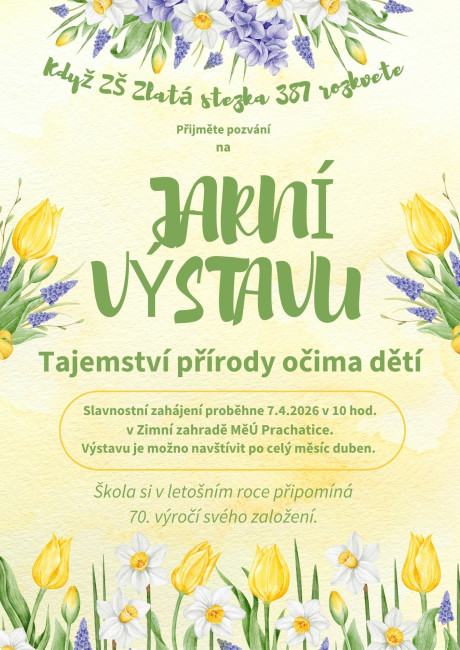 Pozvánka na jarní výstavu „Tajemství přírody očima dětí“