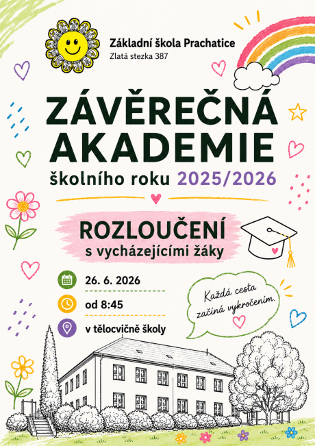 Pozvánka na závěrečnou akademii